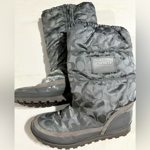 Coach Gray Winter & Rain Boots - Picture 9 of 9
